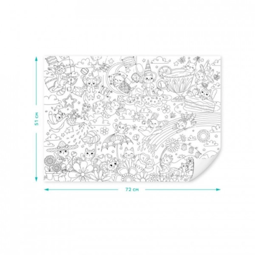 Kolorowanka w rolce Fantastyczne koty 300945